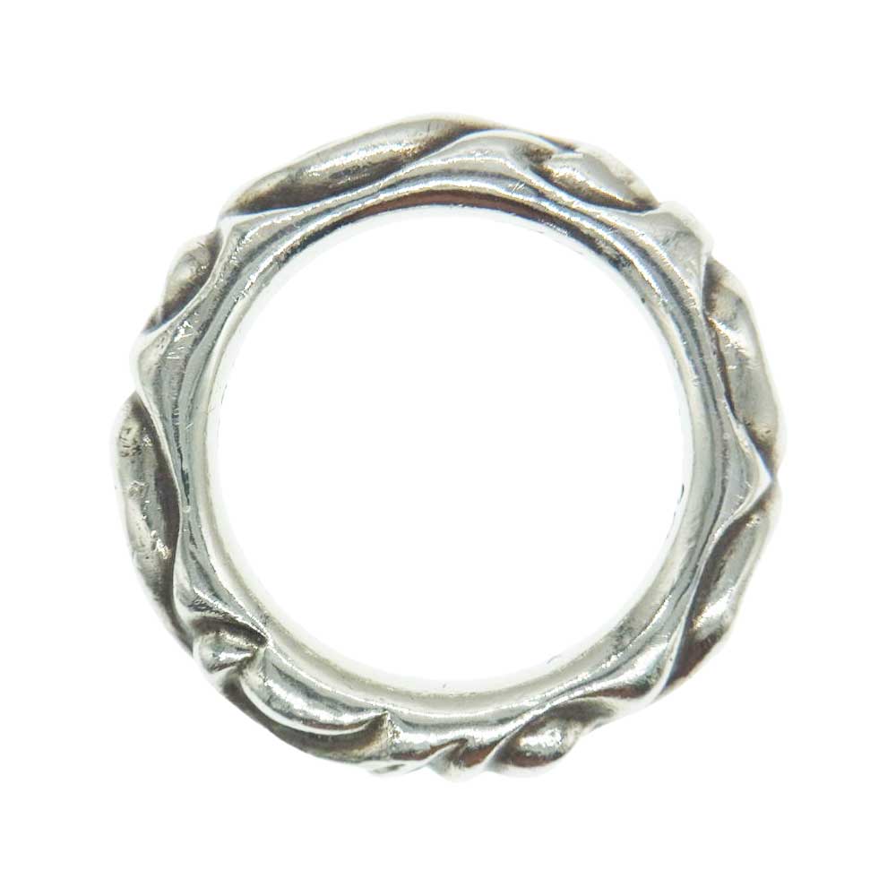 CHROME HEARTS クロムハーツ（原本無） SCRL BAND スクロールバンド リング 19号 シルバー系 19号【中古】