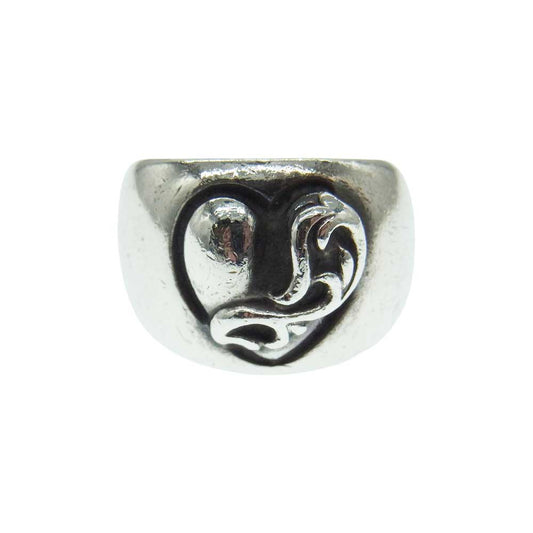 CHROME HEARTS クロムハーツ（原本無） HEART IN BAND ハート イン バンド リング シルバー系 6.5号【中古】