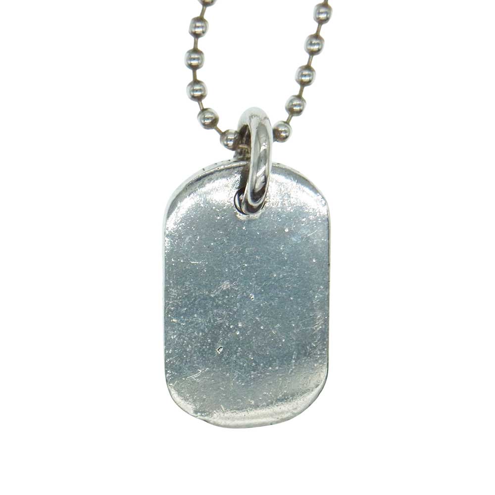 CHROME HEARTS クロムハーツ（原本無） Dogtag SML Raised ドッグタグ スモール レイズド ダガー ペンダントトップ ネックレス シルバー系【中古】