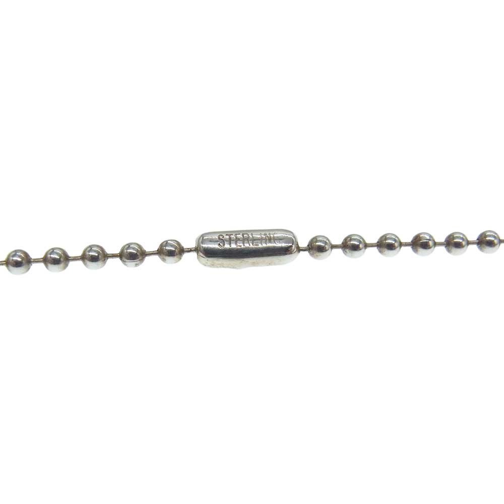 CHROME HEARTS クロムハーツ（原本無） Dogtag SML Raised ドッグタグ スモール レイズド ダガー ペンダントトップ ネックレス シルバー系【中古】