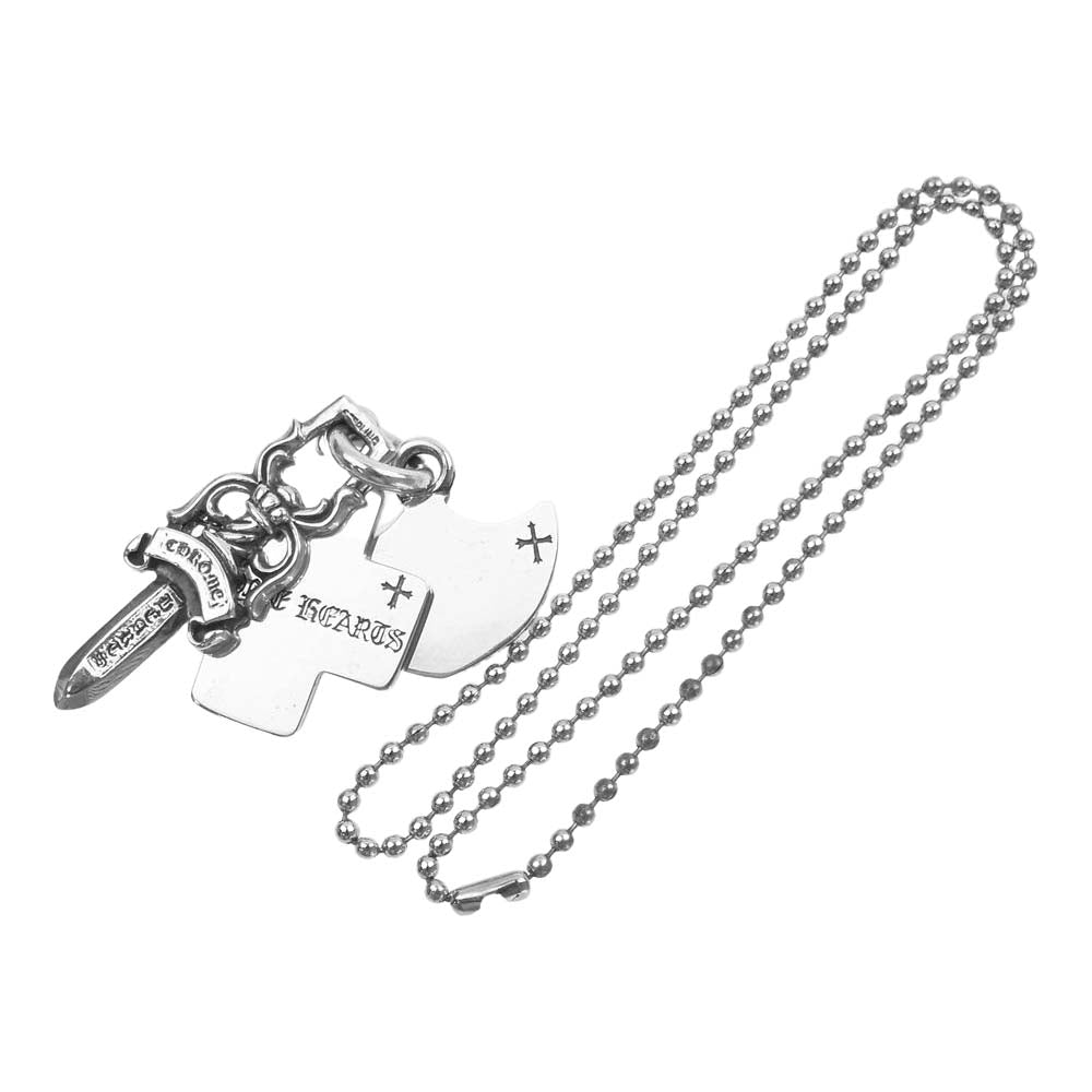 CHROME HEARTS クロムハーツ（原本無） 3TRINKETS スリー トリンケッツ ペンダントトップ ネックレス シルバー系【中古】