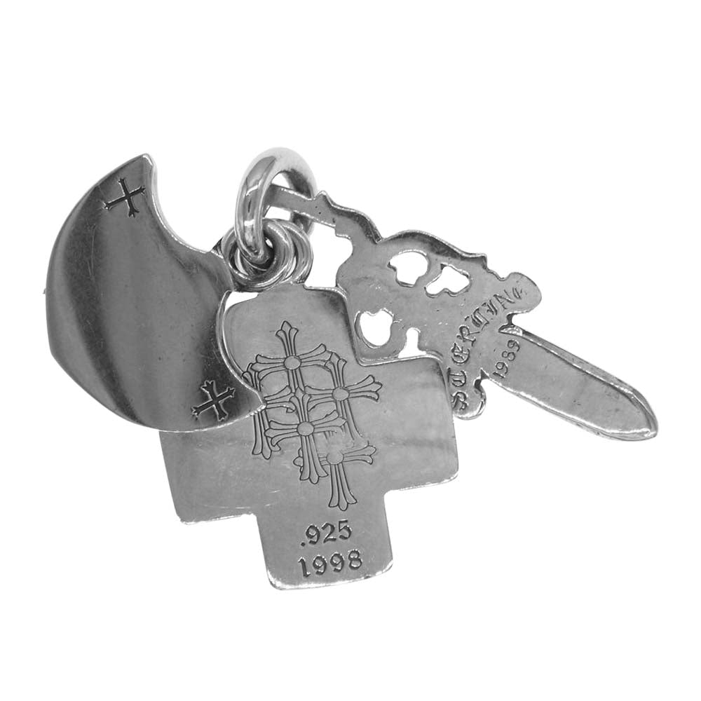 CHROME HEARTS クロムハーツ（原本無） 3TRINKETS スリー トリンケッツ ペンダントトップ ネックレス シルバー系【中古】