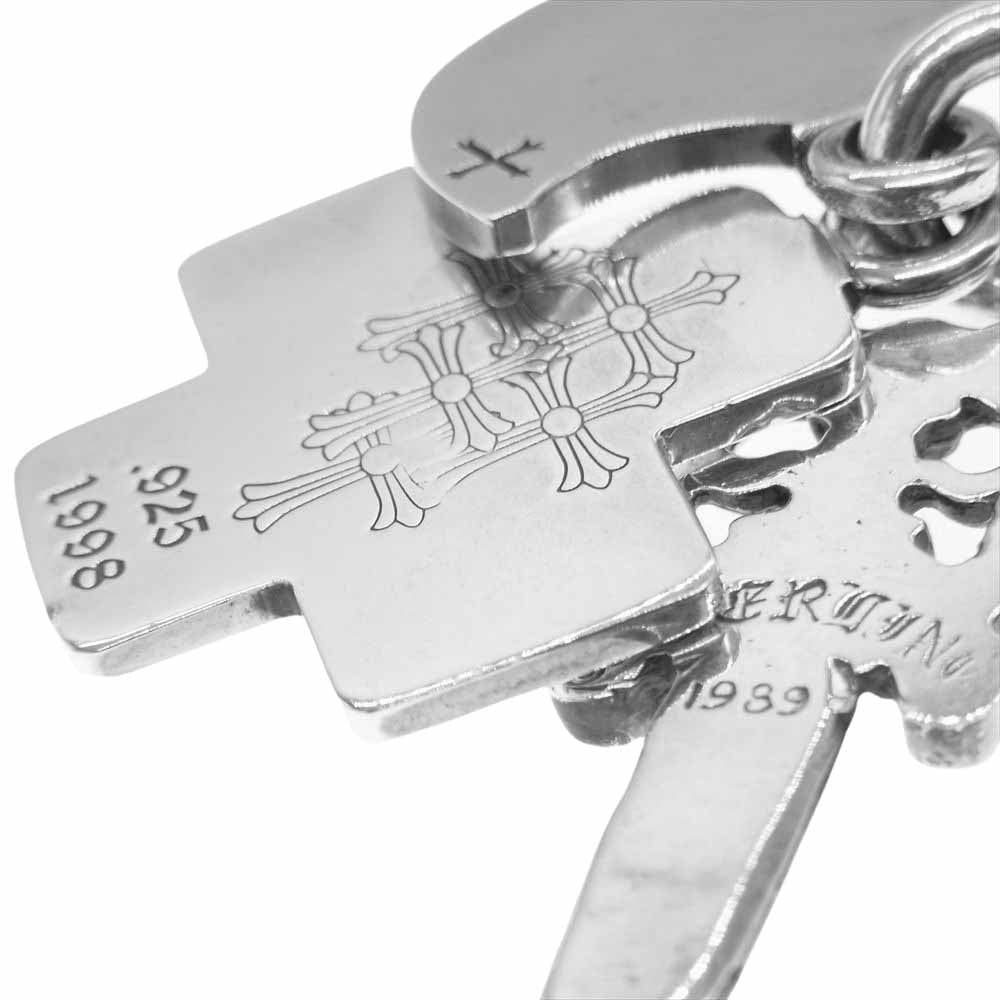 CHROME HEARTS クロムハーツ（原本無） 3TRINKETS スリー トリンケッツ ペンダントトップ ネックレス シルバー系【中古】
