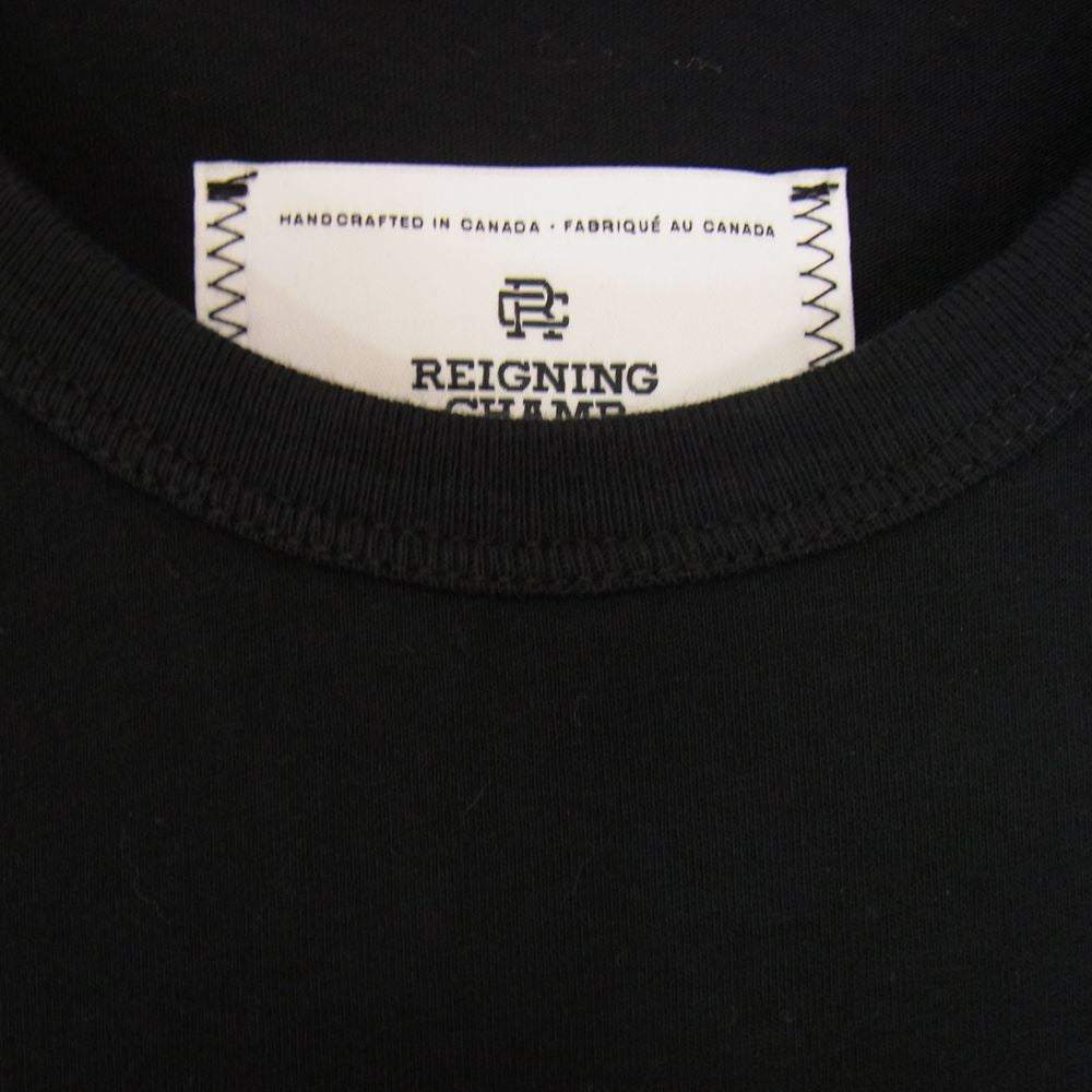 REIGNING CHAMP レイニングチャンプ ロングスリーブ 長袖 カットソー ロンT ブラック系 S【中古】
