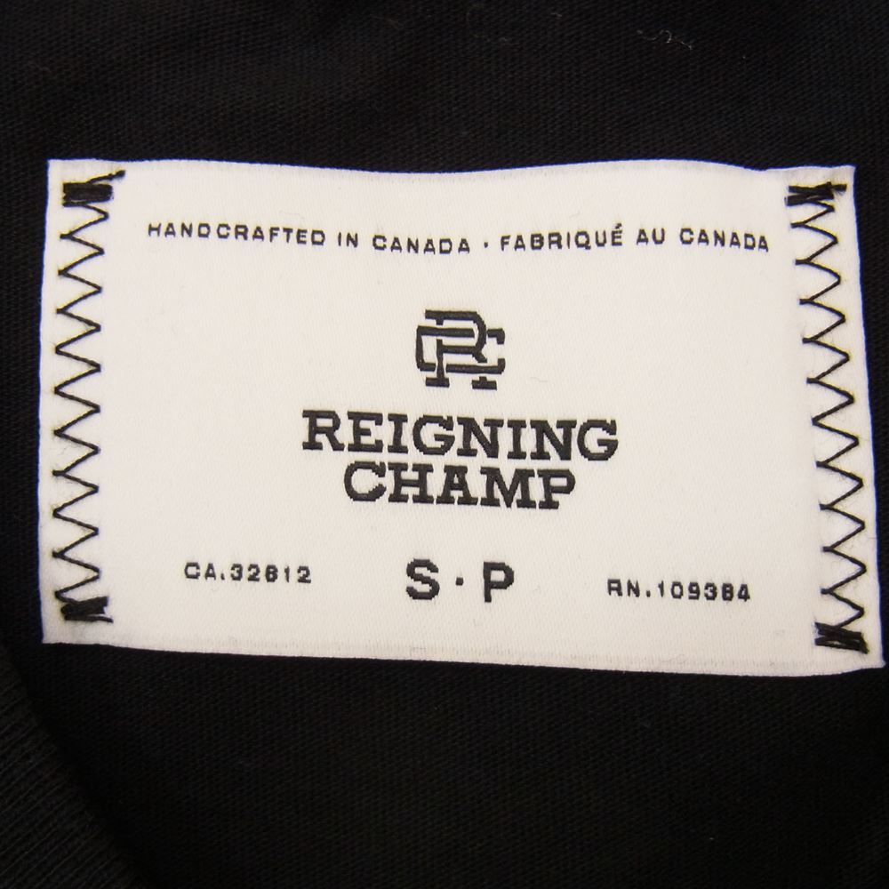 REIGNING CHAMP レイニングチャンプ ロングスリーブ 長袖 カットソー ロンT ブラック系 S【中古】