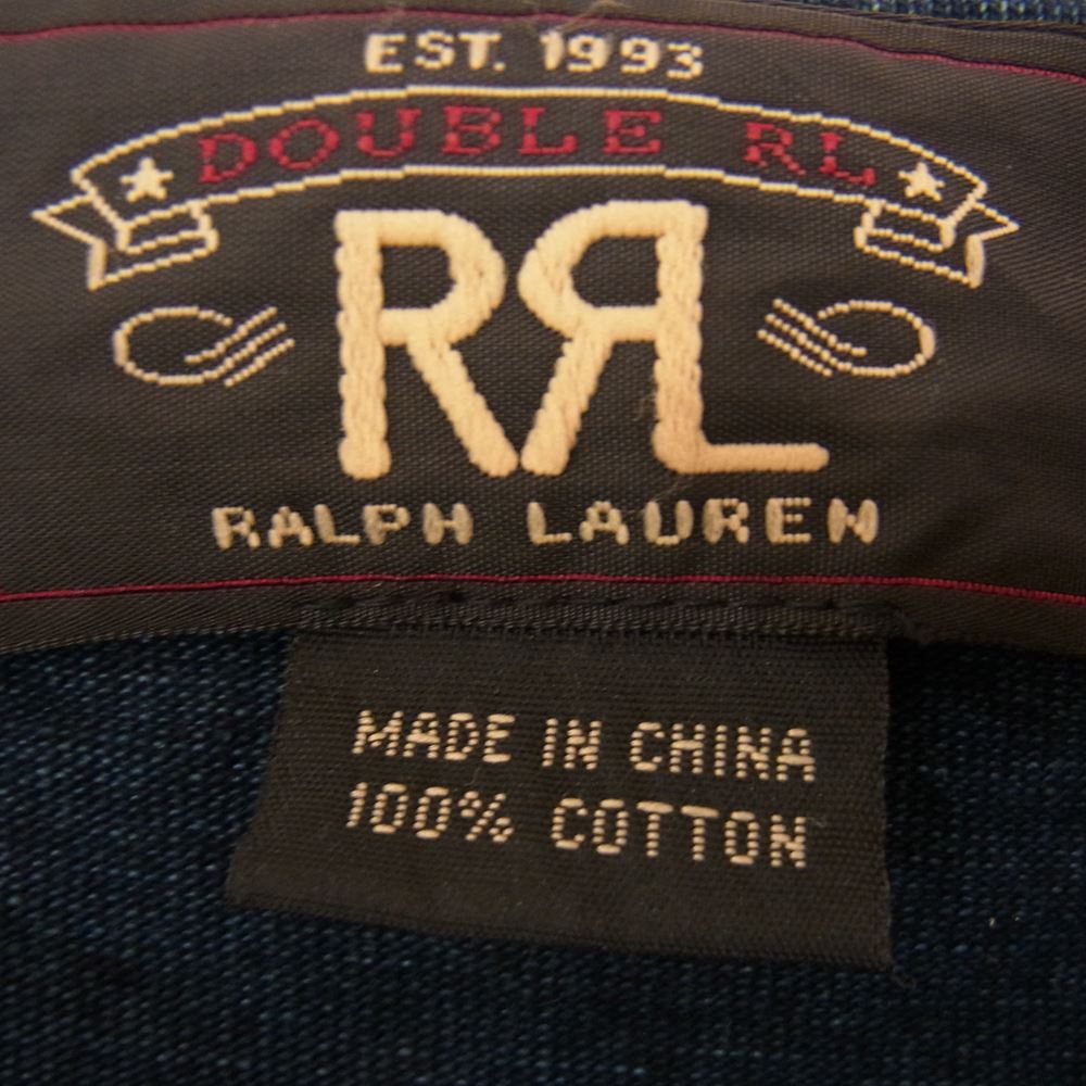 RRL ダブルアールエル インディゴ ロングスリーブ 長袖 カットソー Tシャツ  インディゴブルー系 M【中古】