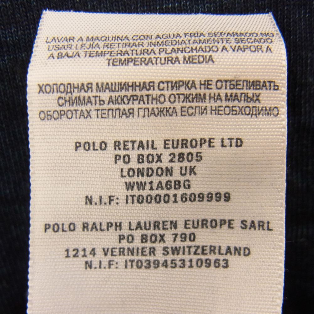 RRL ダブルアールエル インディゴ ロングスリーブ 長袖 カットソー Tシャツ  インディゴブルー系 M【中古】