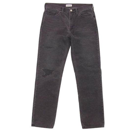 Ron Herman ロンハーマン DENIM DAMAGED CORDUROY PANT ダメージ加工 コーデュロイ パンツ チャコール系 31【中古】