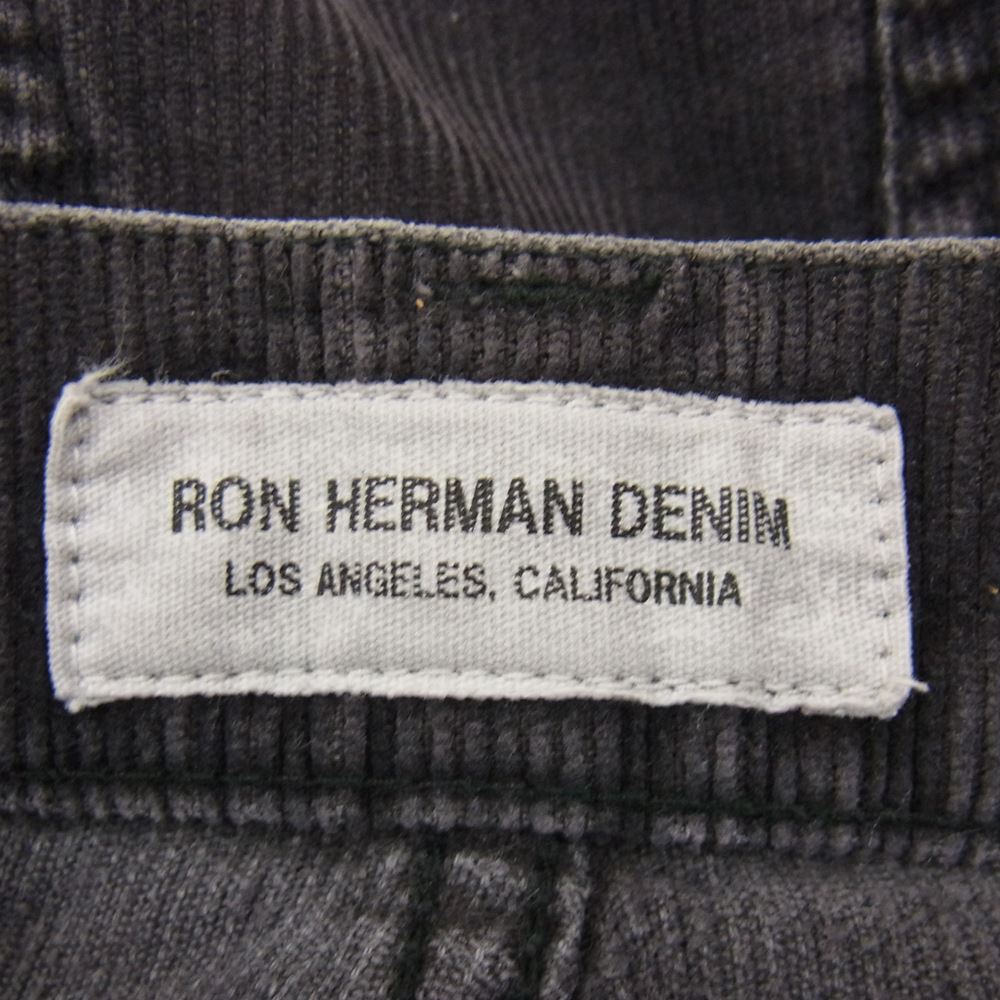 Ron Herman ロンハーマン DENIM DAMAGED CORDUROY PANT ダメージ加工 コーデュロイ パンツ チャコール系 31【中古】