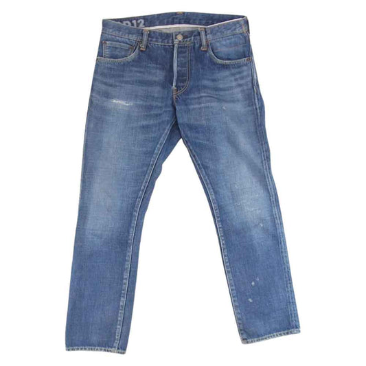 VISVIM ビズビム 0116105005024 SOCIAL SCLPTR 10 DMGD-12 13OZ 藍染め ディアパッチ オリジナル デニム インディゴブルー系 34【美品】【中古】