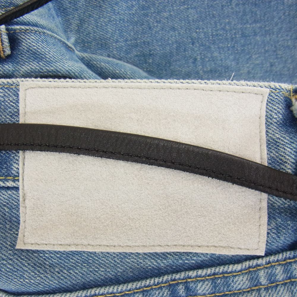 シュタイン 23SS Vintage Reproduction Damage Denim Jeans ヴィンテージ リプロダクション ダメージ デニム ジーンズ インディゴブルー系 S【中古】