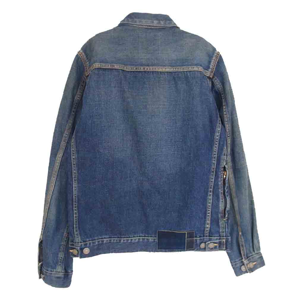 VISVIM ビズビム 0114205006001 SS 101 JKT DAMEGED 13oz 藍染め ディアパッチ デニム ジャケット  インディゴブルー系 1【美品】【中古】