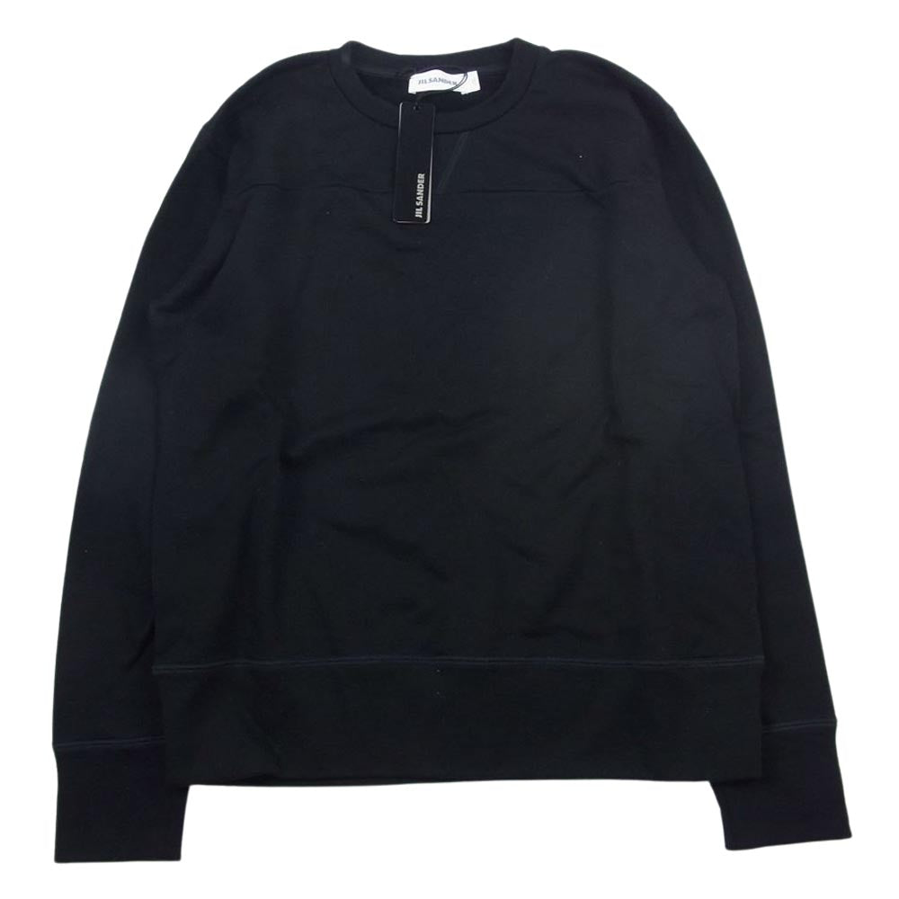 JIL SANDER ジルサンダー 18SS JSUM707002 クルーネック スウェット トレーナー ブラック系 M【美品】【中古】