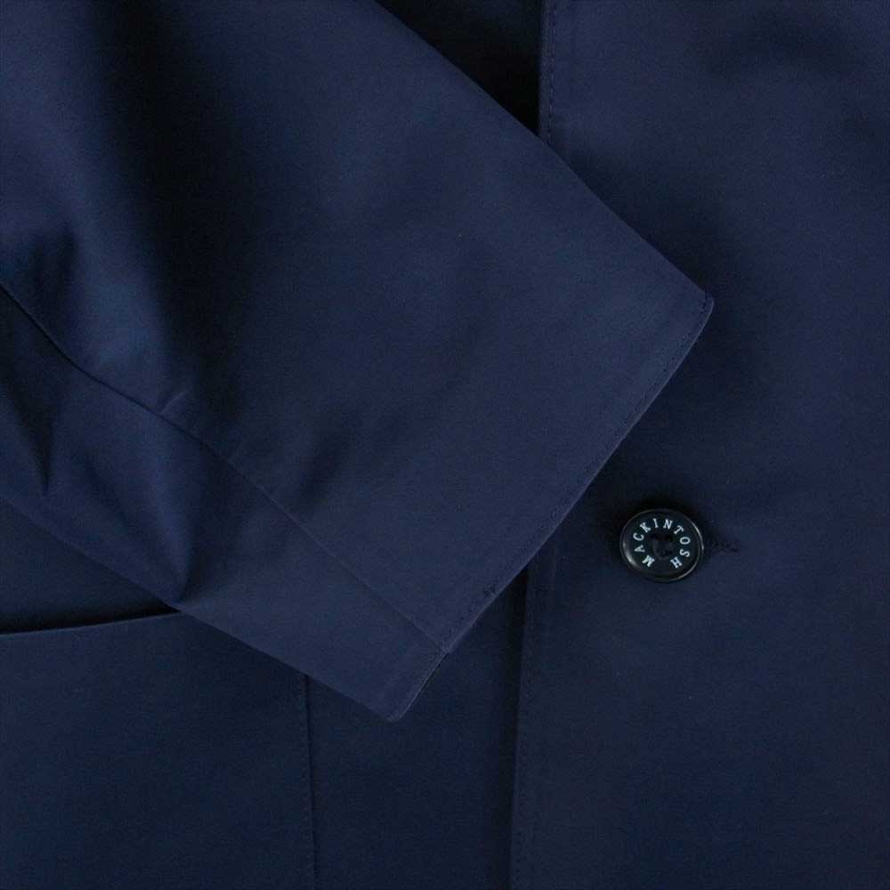 Mackintosh マッキントッシュ × HYKE ハイク MXH-014G 英国製 ハイク ゴム引き ロング コート ネイビー系 2【美品】【中古】