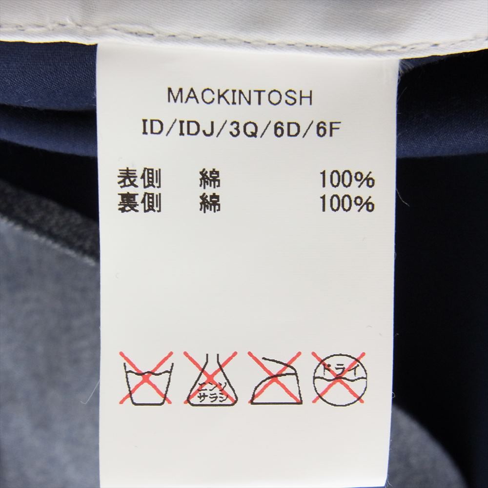 Mackintosh マッキントッシュ × HYKE ハイク MXH-017G 英国製 ゴム引き ライナー付き ステンカラー コート グレー系 2【美品】【中古】