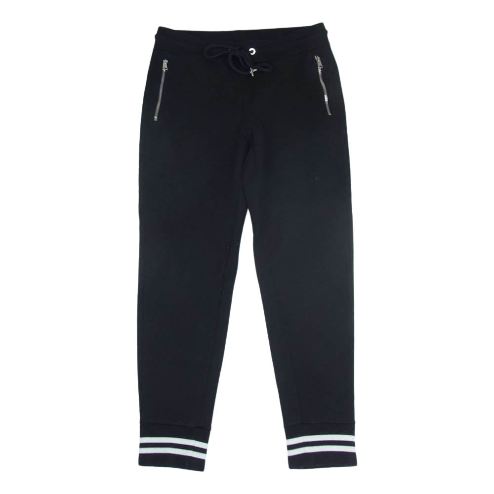 MONCLER モンクレール H20918H00020 809KR M SWEAT BOTTOM ロゴワッペン ジョガーパンツ トラック スウェット パンツ ブラック系 M【中古】