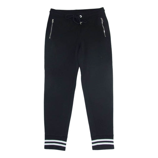 MONCLER モンクレール H20918H00020 809KR M SWEAT BOTTOM ロゴワッペン ジョガーパンツ トラック スウェット パンツ ブラック系 M【中古】