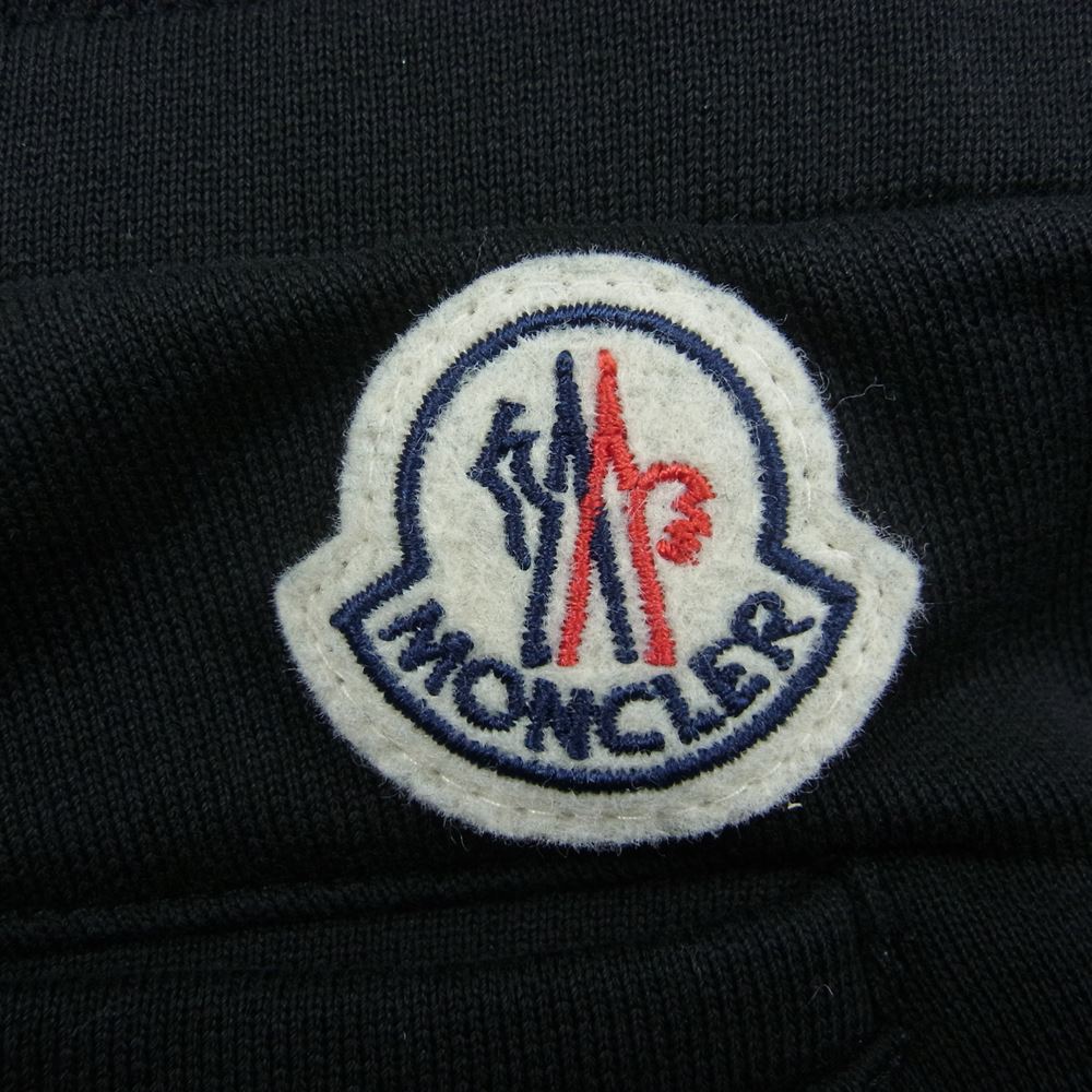 MONCLER モンクレール H20918H00020 809KR M SWEAT BOTTOM ロゴワッペン ジョガーパンツ トラック スウェット パンツ ブラック系 M【中古】