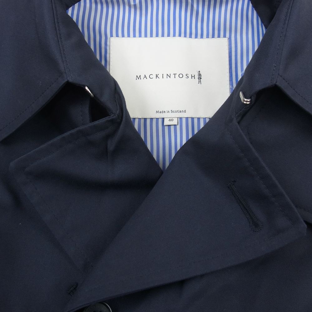 Mackintosh マッキントッシュ GM-011F 国内正規品 英国製 トレンチコート ネイビー系 40【美品】【中古】