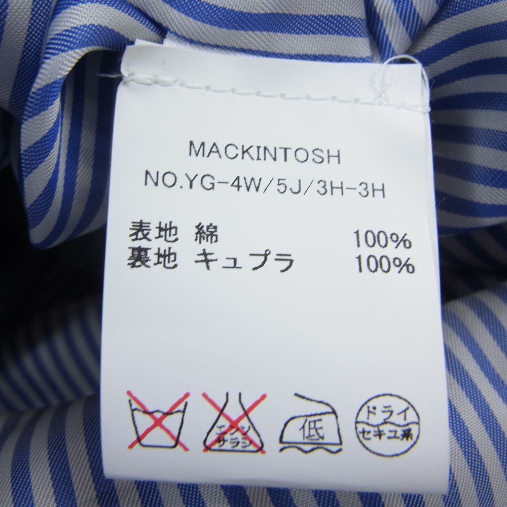 Mackintosh マッキントッシュ GM-011F 国内正規品 英国製 トレンチコート ネイビー系 40【美品】【中古】