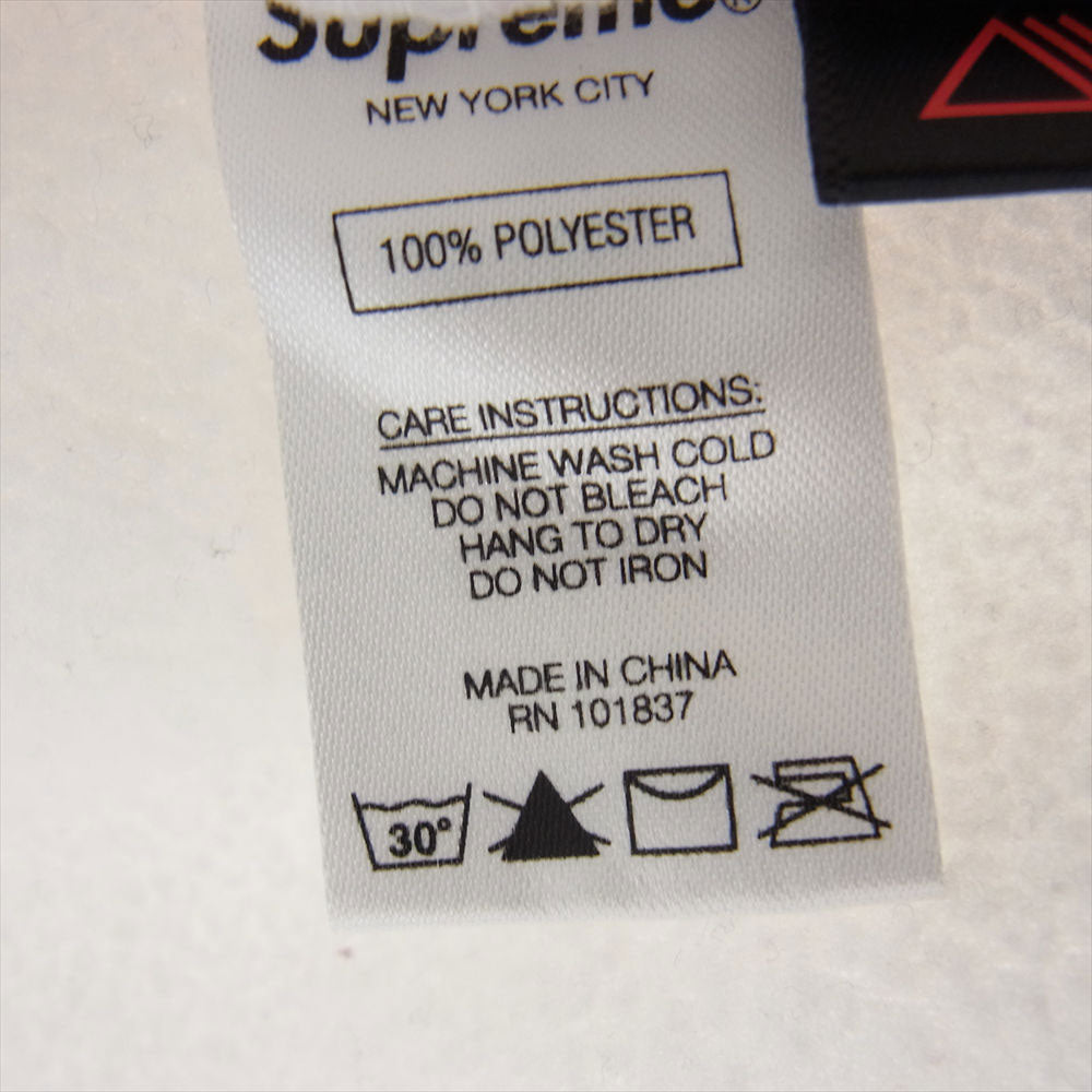 Supreme シュプリーム 19AW Polartec Crewneck パネル ロゴ ポーラテック クルーネック フリース スウェット  ホワイト系 M【中古】