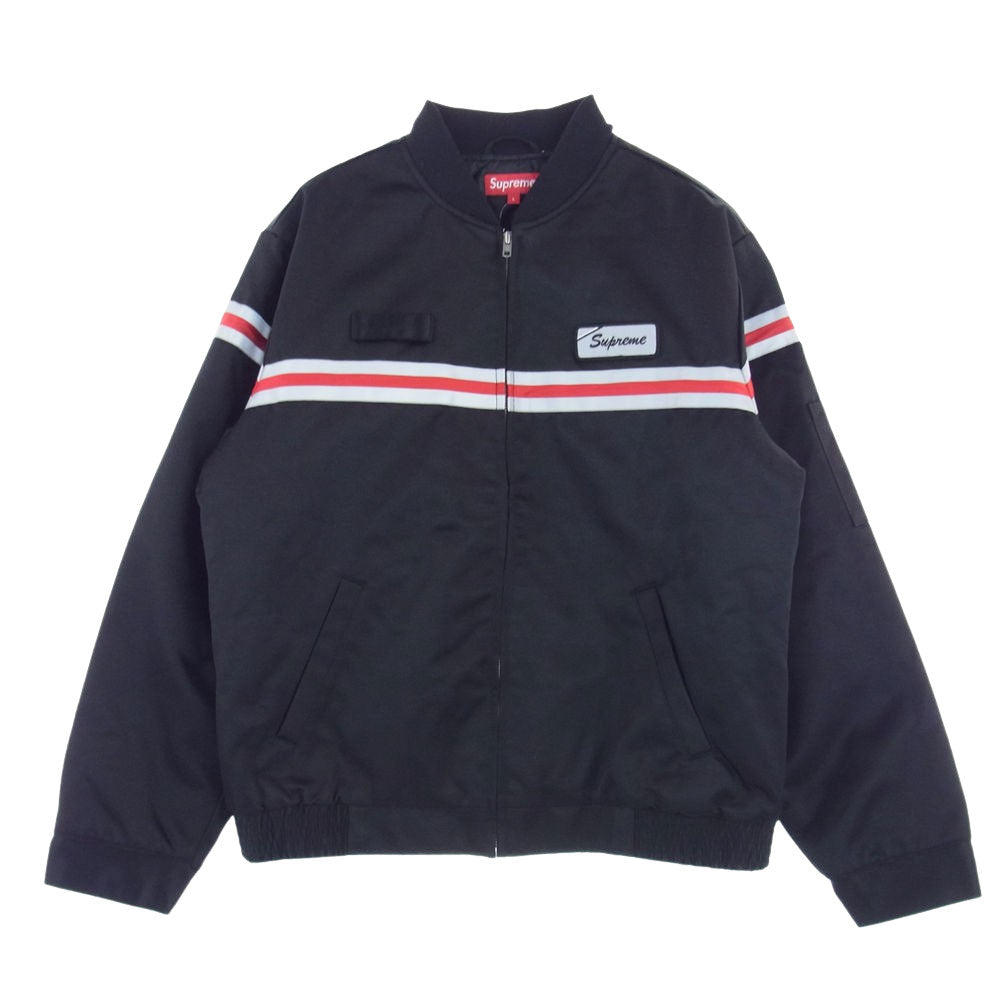 Supreme シュプリーム 18SS Reflective Stripe Work Jacket リフレクティブ ストライプ ワーク ジャケット  L【中古】