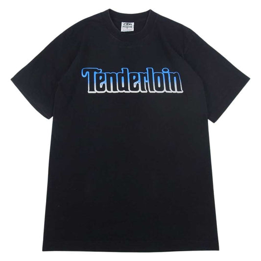 TENDERLOIN テンダーロイン TEE EL ボルネオスカル ロゴ プリント 半袖 Tシャツ ブラック系 M【中古】