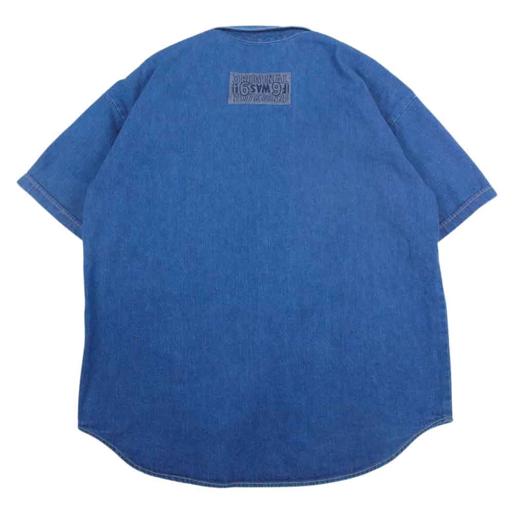 TENDERLOIN テンダーロイン WORK SHT B.D DENIM S/S WASH 半袖 ワーク デニム シャツ インディゴブルー系 S【美品】【中古】