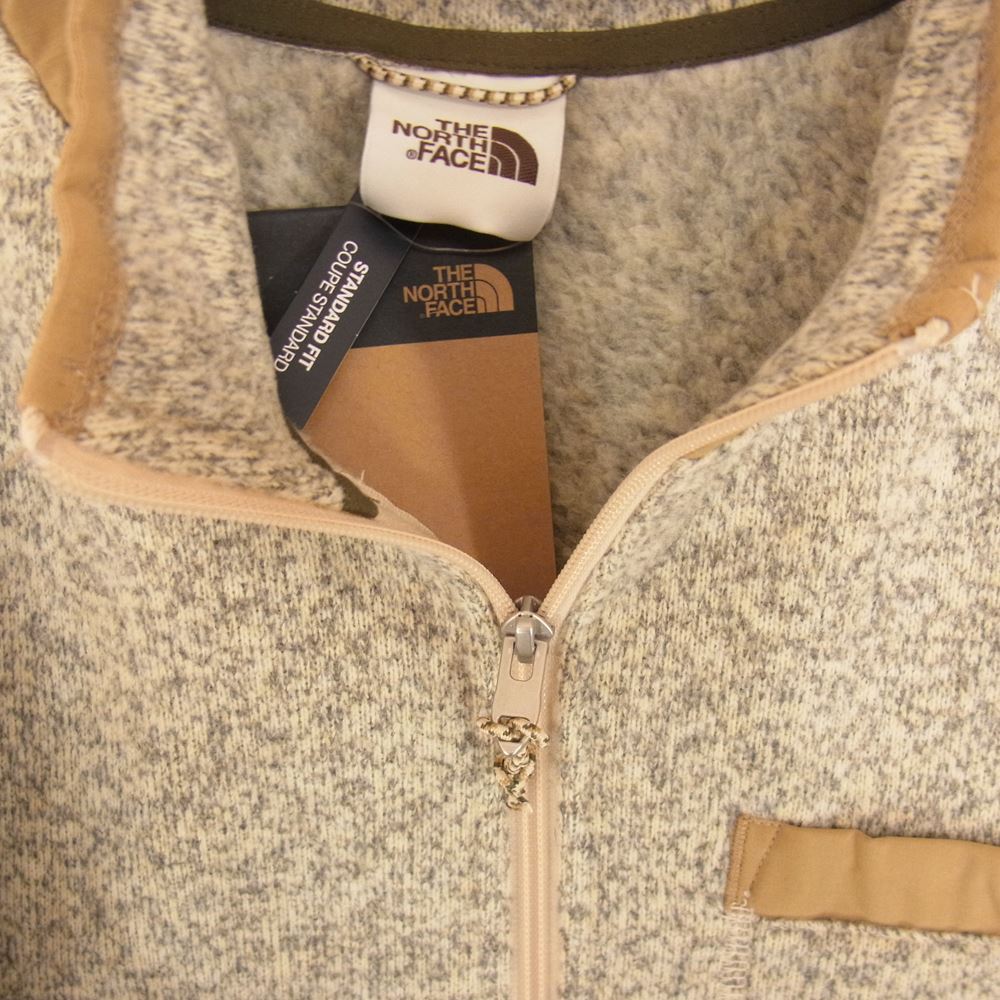 THE NORTH FACE ノースフェイス NF0A5GL2 GORDON LYONS 1/4 ZIP PULLOVER ゴードン リヨン ライオン 1/4ジップ プルオーバー フリース ジャケット ベージュ系 グレー系 XL【極上美品】【中古】