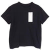 Sacai サカイ SCW-025 サイド プリーツ ジップ 半袖 Tシャツ ネイビー系 1【中古】