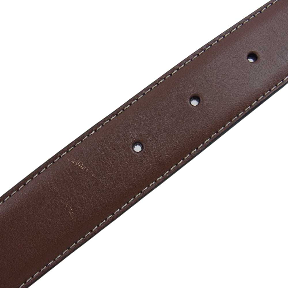 BURBERRY バーバリー TBロゴ レザーベルト ブラウン系【中古】