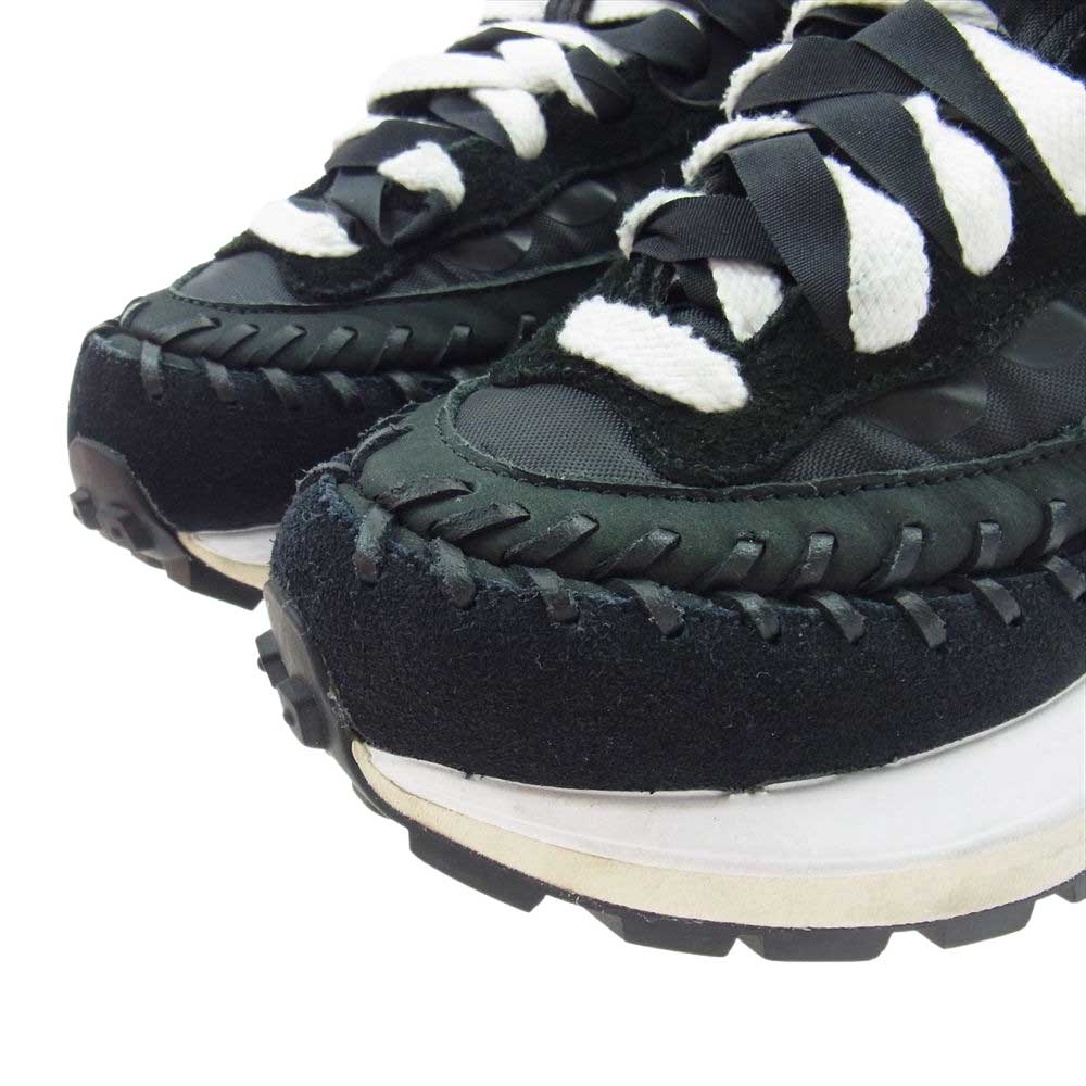 NIKE ナイキ DH9186-001 × sacai サカイ Jean Paul Gaultier Vaporwaffle Mix Black ジャン ポール ゴルチエ ヴェイパーワッフル スニーカー ブラック系 ホワイト系 22.5cm【中古】