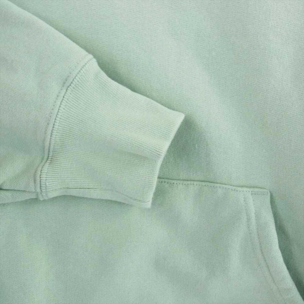 Supreme シュプリーム 22AW Sat in Applique Hooded Sweatshirt サテン アップリケ フーデット スウェット パーカー ライトグリーン系 S【中古】