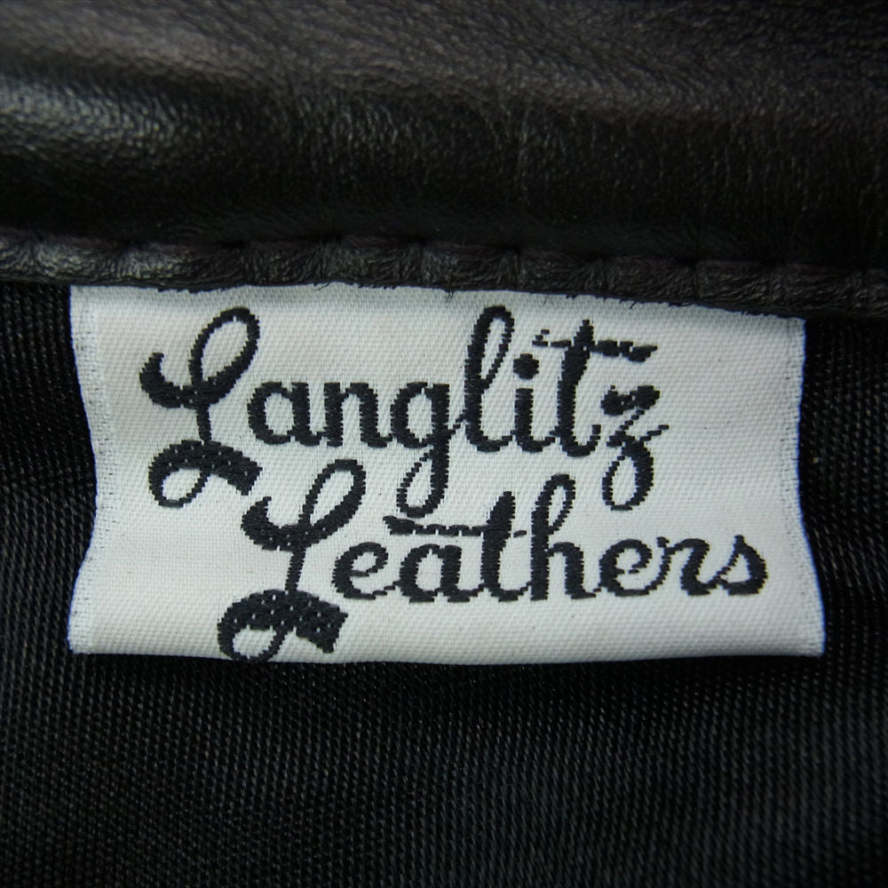 LANGLITZ LEATHERS ラングリッツレザーズ ウェスタン ベース 裾ジップ