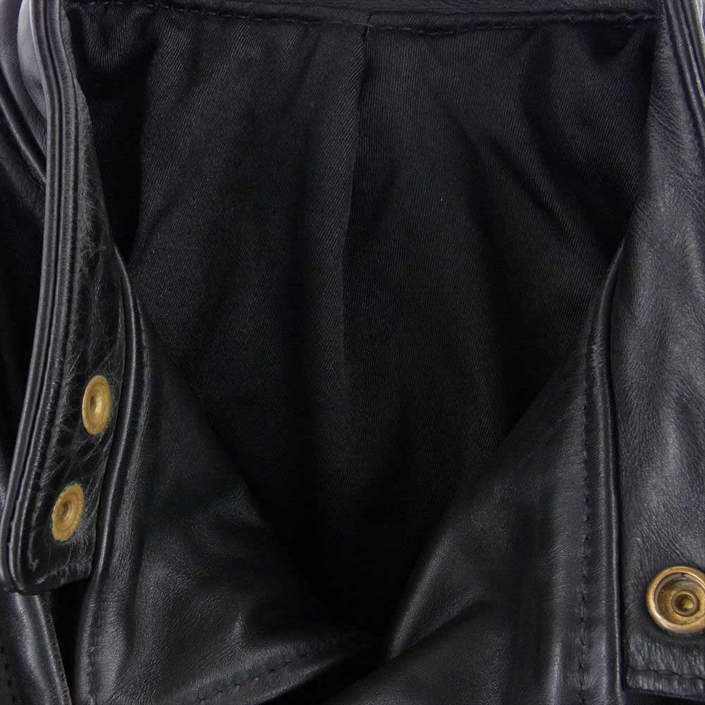 LANGLITZ LEATHERS ラングリッツレザーズ PADDED CASCADE キャスケード パデッド ライダース ジャケット  ブラック系【中古】