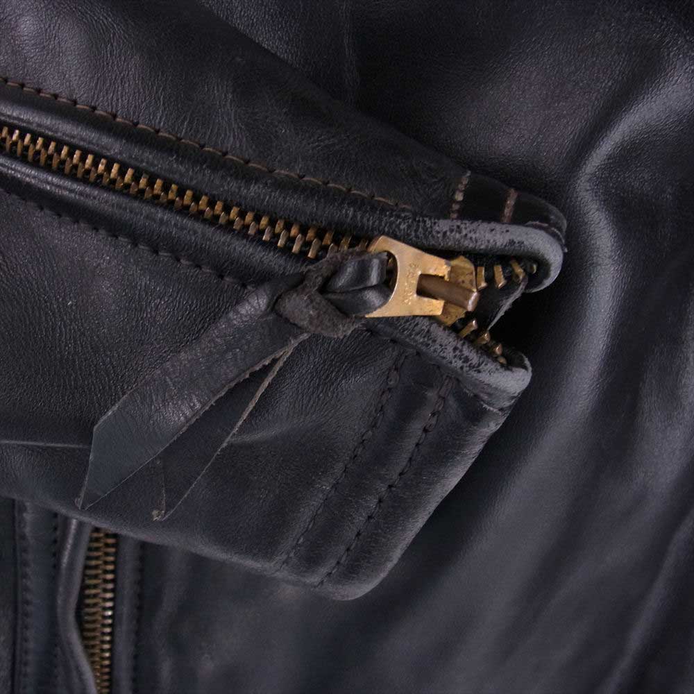 LANGLITZ LEATHERS ラングリッツレザーズ PADDED CASCADE キャスケード パデッド ライダース ジャケット  ブラック系【中古】