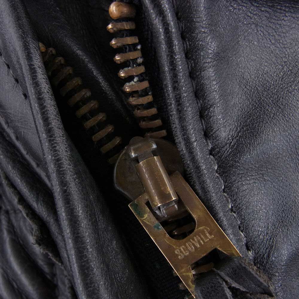 LANGLITZ LEATHERS ラングリッツレザーズ PADDED CASCADE キャスケード パデッド ライダース ジャケット  ブラック系【中古】