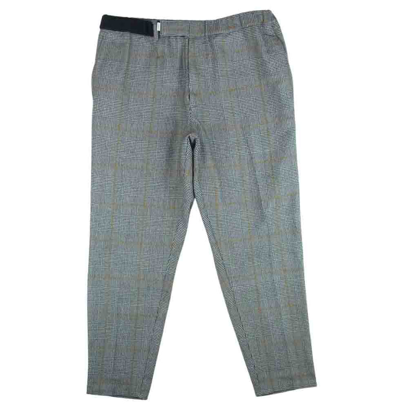 GRAPHPAPER グラフペーパー GM184-40507 Glencheck Wool Cook Pants グレンチェック パンツ 日本製 グレー系 F【中古】