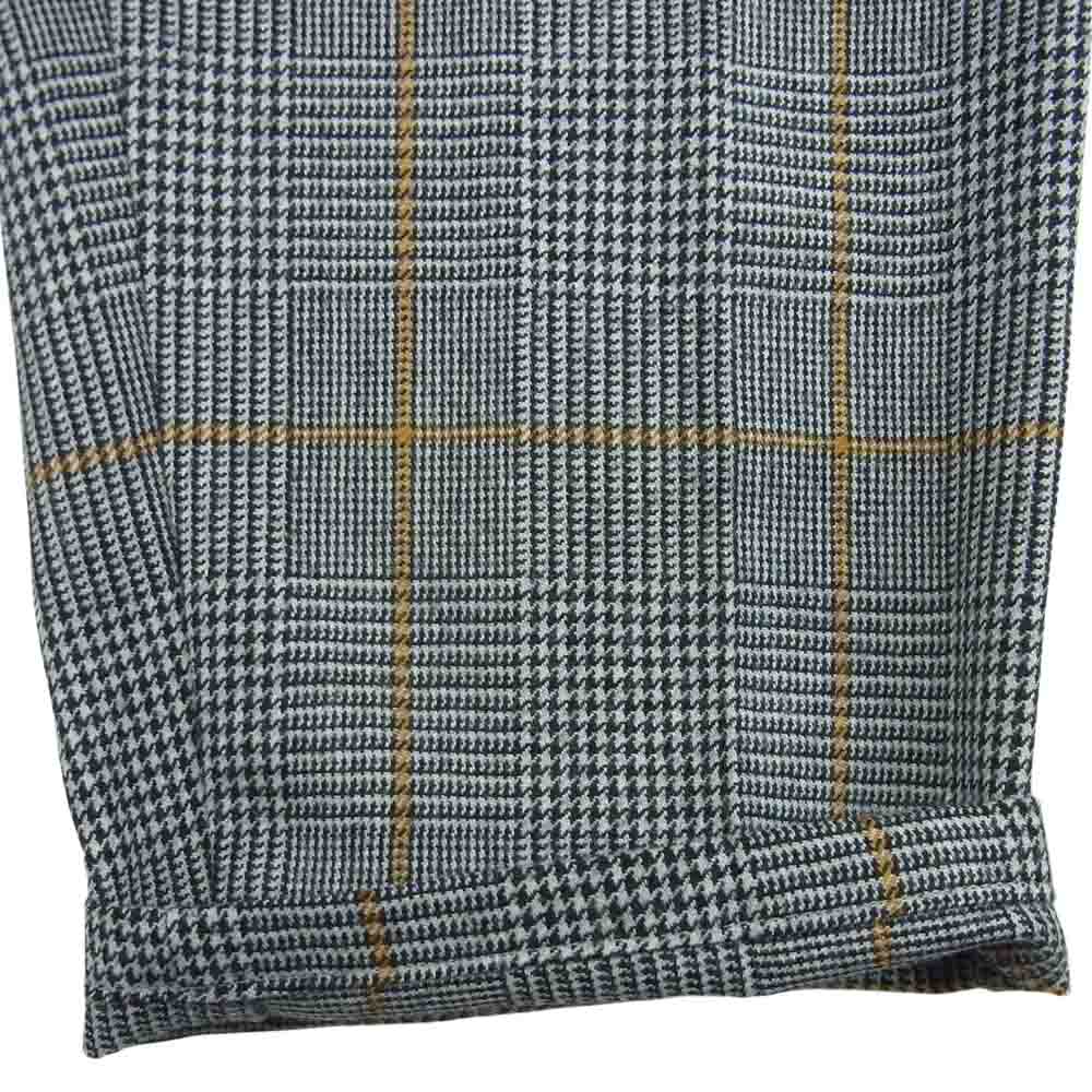 GRAPHPAPER グラフペーパー GM184-40507 Glencheck Wool Cook Pants グレンチェック パンツ 日本製 グレー系 F【中古】
