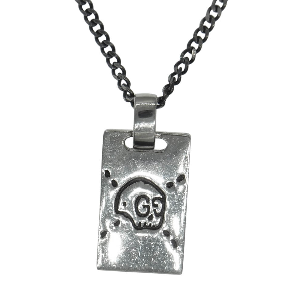 GUCCI グッチ ゴーストプレート ネックレス Ag925 シルバー系【中古】