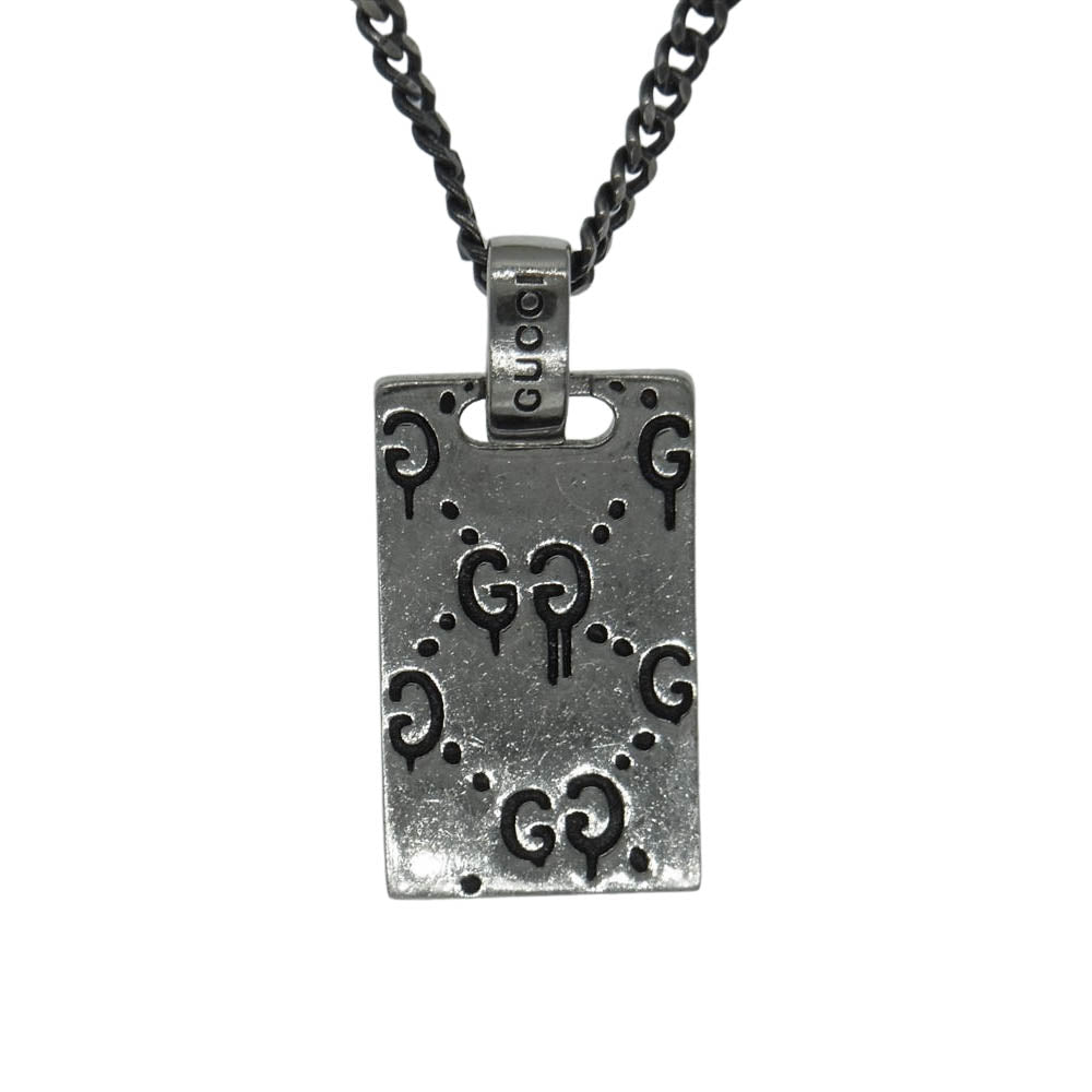 GUCCI グッチ ゴーストプレート ネックレス Ag925 シルバー系【中古】