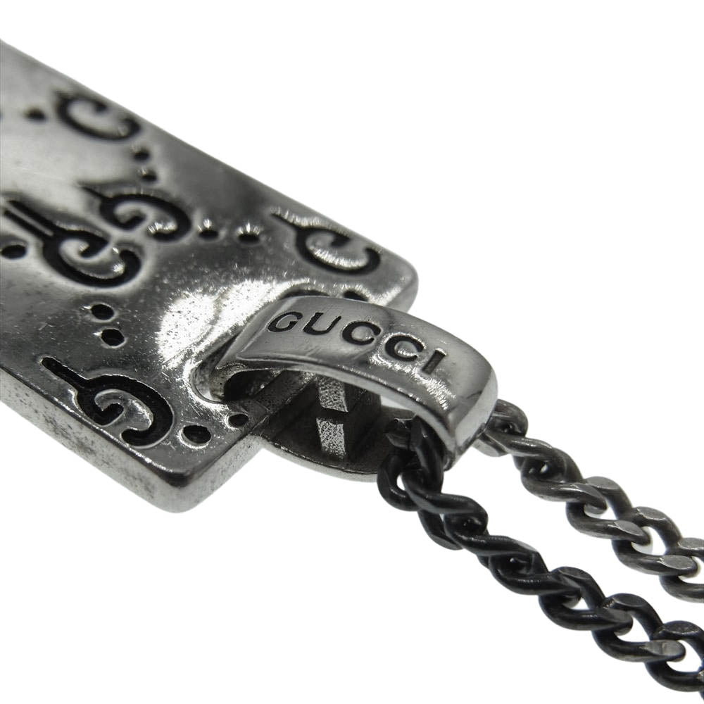 GUCCI グッチ ゴーストプレート ネックレス Ag925 シルバー系【中古】
