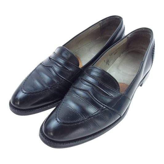 ALDEN オールデン 681 コイン ローファー レザー シューズ 革靴 ブラック系 9【中古】