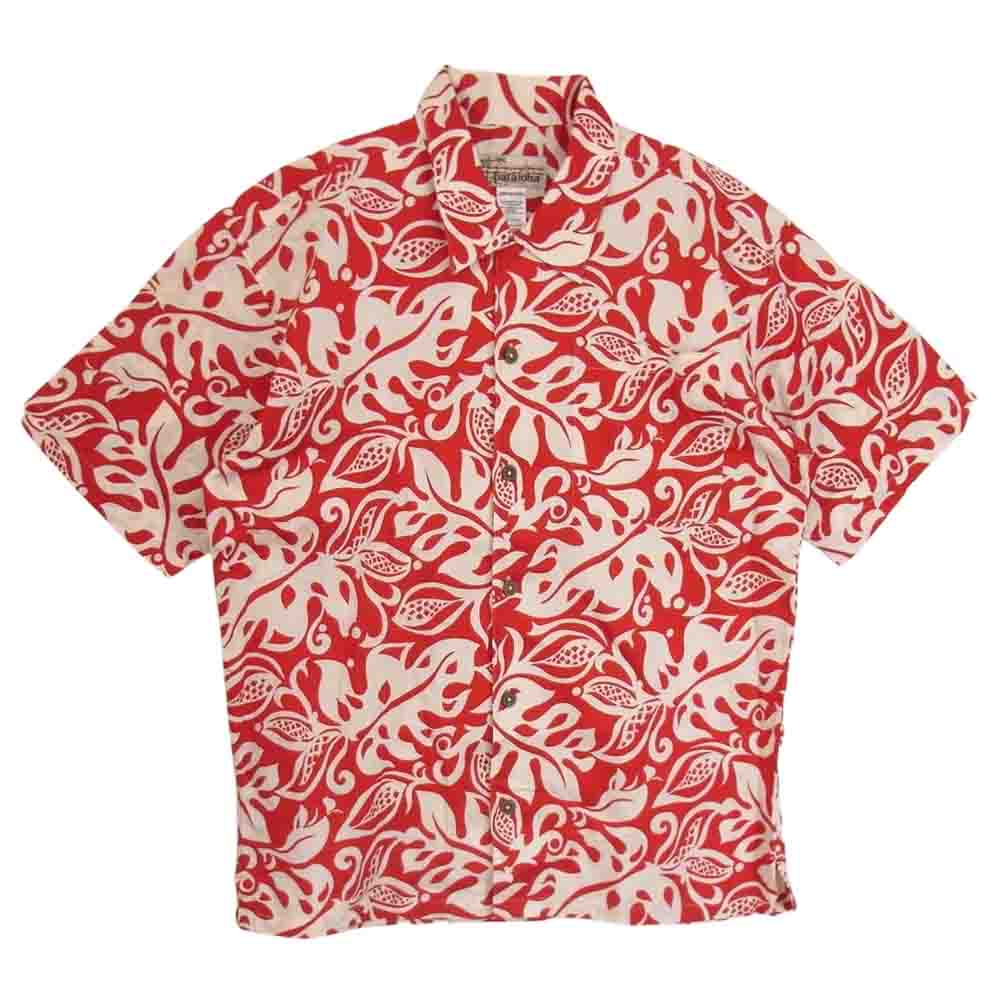 patagonia パタゴニア PATAROHA パタロハ アロハ 半袖 シャツ  レッド系 M【中古】