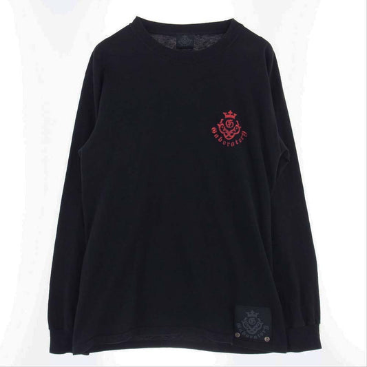 GABOR ガボール GABORATORY ロゴ SV925 プレート付 ロングスリーブ カットソー 長袖 ロン TEE ブラック系【中古】