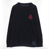 GABOR ガボール GABORATORY ロゴ SV925 プレート付 ロングスリーブ カットソー 長袖 ロン TEE ブラック系【中古】