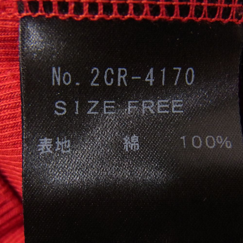 HYSTERIC GLAMOUR ヒステリックグラマー DONT LOOK BACK キャミソール レッド系 FREE【中古】