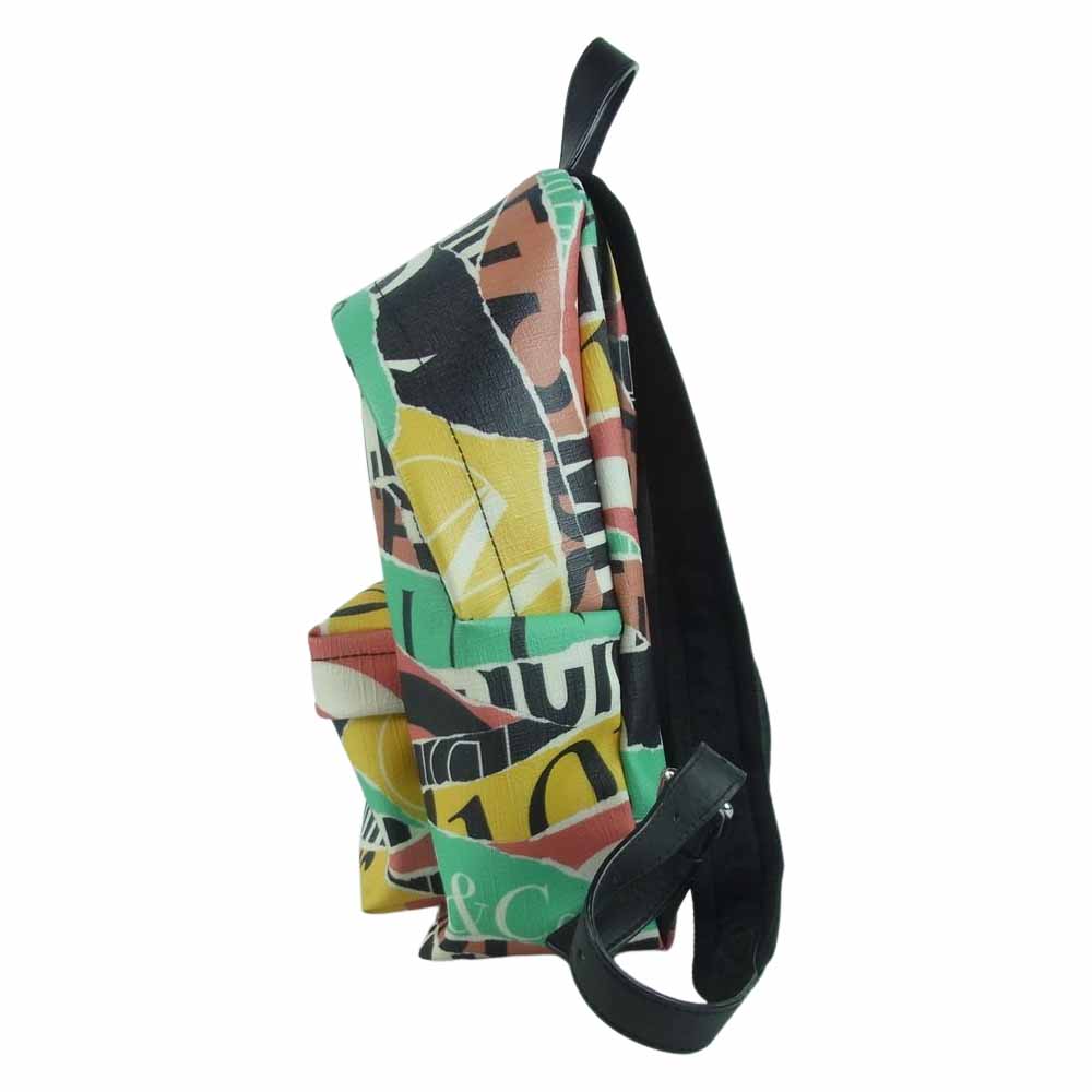 MOSCHINO モスキーノ 総柄 グラフティー レザー リュック バックパック 中国製 マルチカラー系【中古】