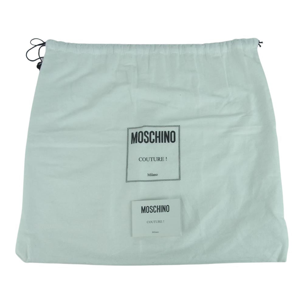 MOSCHINO モスキーノ 総柄 グラフティー レザー リュック バックパック 中国製 マルチカラー系【中古】