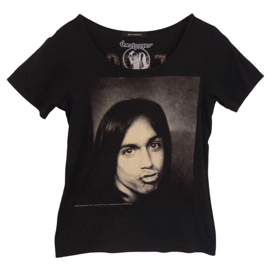 HYSTERIC GLAMOUR ヒステリックグラマー SEARCH AND DESTROY プリント 半袖 TEE Tシャツ ブラック系 FREE【中古】